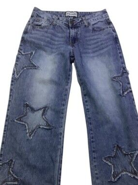 Disclosure Star Applique Wide-Leg Jeans Size 3/26